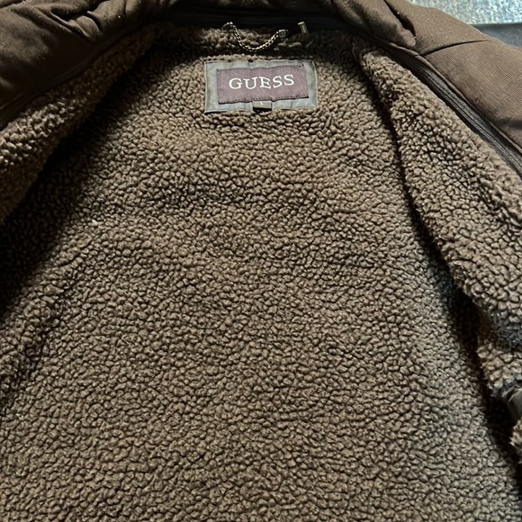 Guess Jackets & Coats Guess Vintage Sherpa Lined Faux Leather